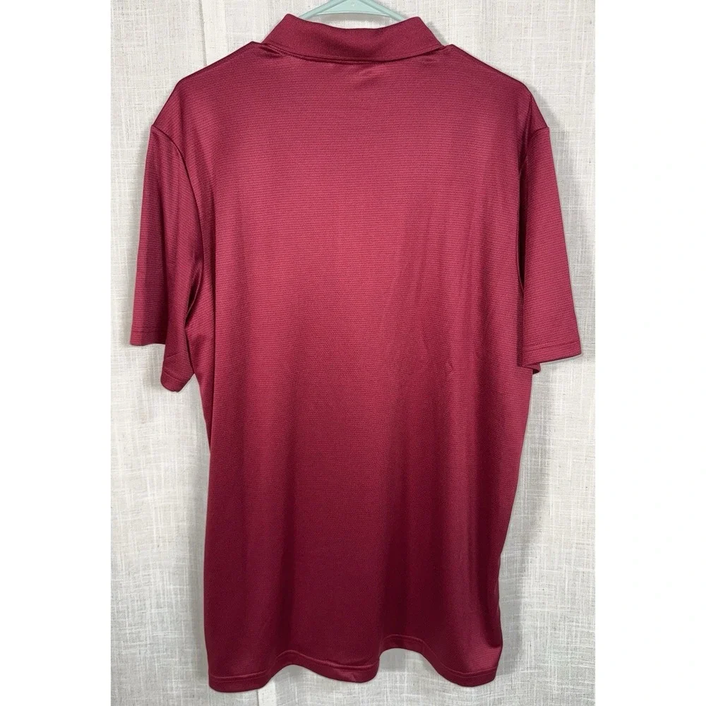 Adidas Men's XL Polo Collared Short Sleeve Shirts Lot of 3 Green Blue Burgundy